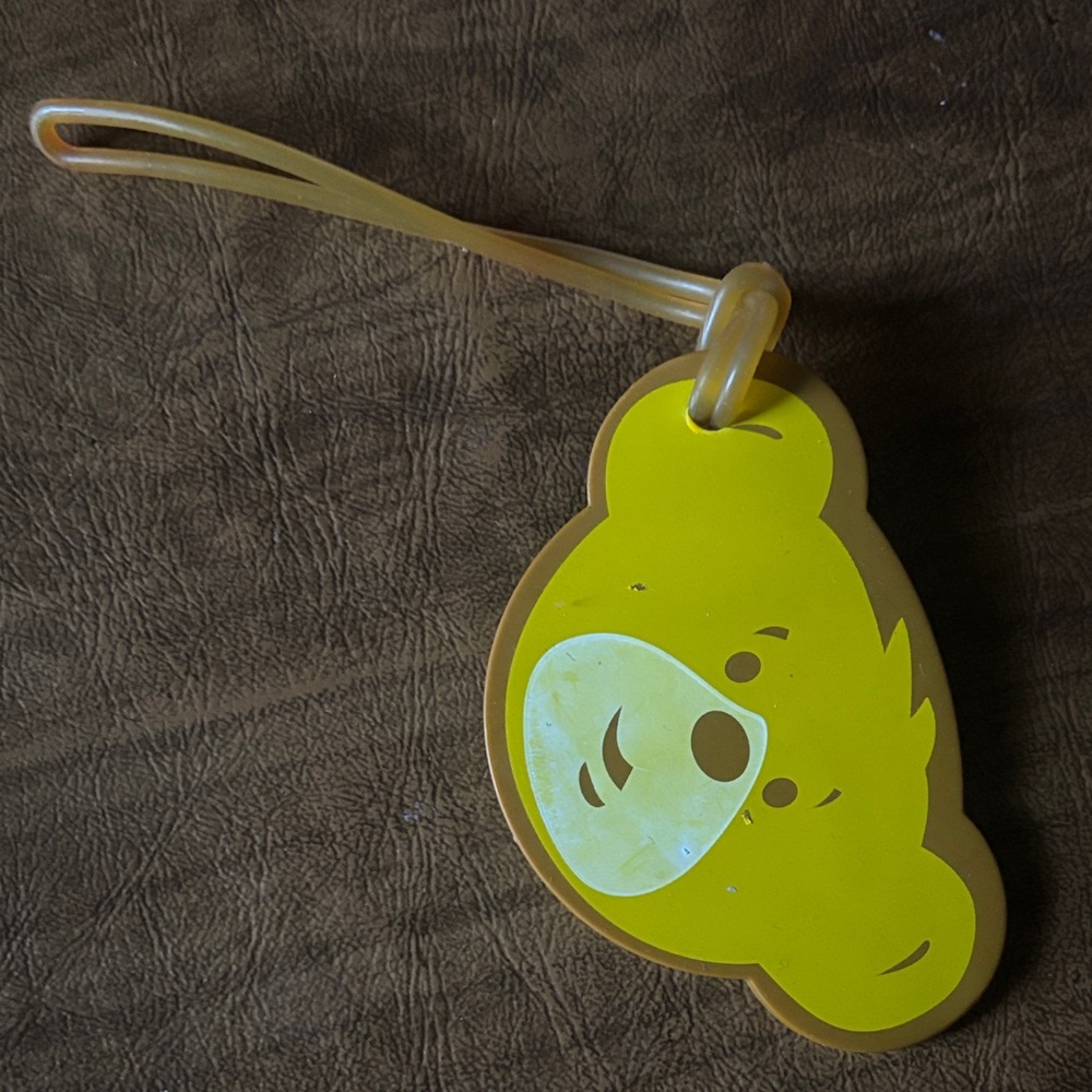 Build-A-Bear Yellow Bear Face Luggage Tag